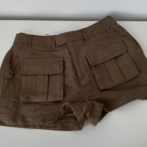 Green olive shorts